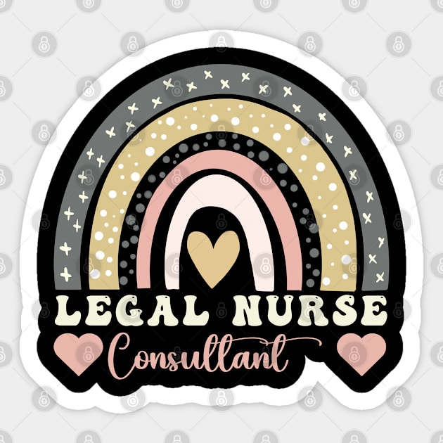 Legal Nurse Consultant Rainbow Appreciation Day Legal Nurse Sticker by Printopedy